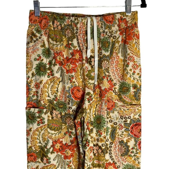Urban Outfitters Penelope Floral High Rise Corduroy Pants-sz Small - Picture 10 of 11
